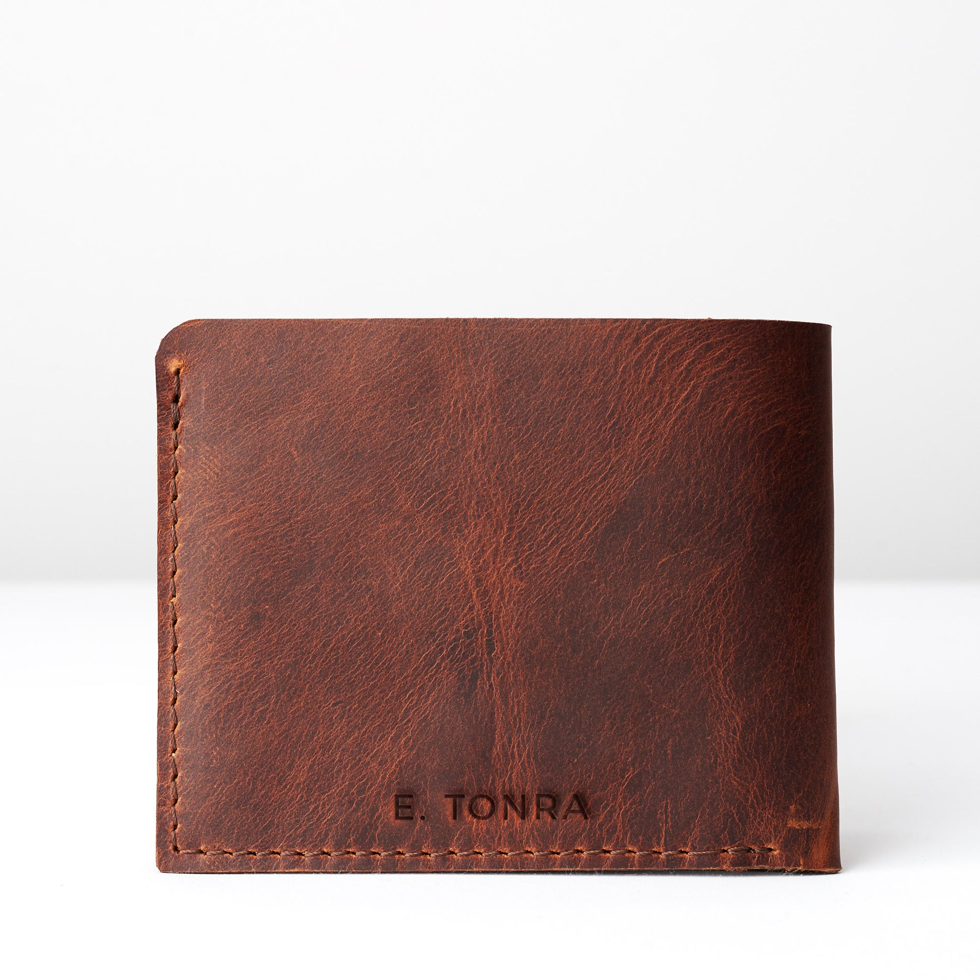 Engraving. Leather sandstone slim wallet gifts for men handmade accessories. minimalist full grain leather thin wallet. Made by Capra Leather. 