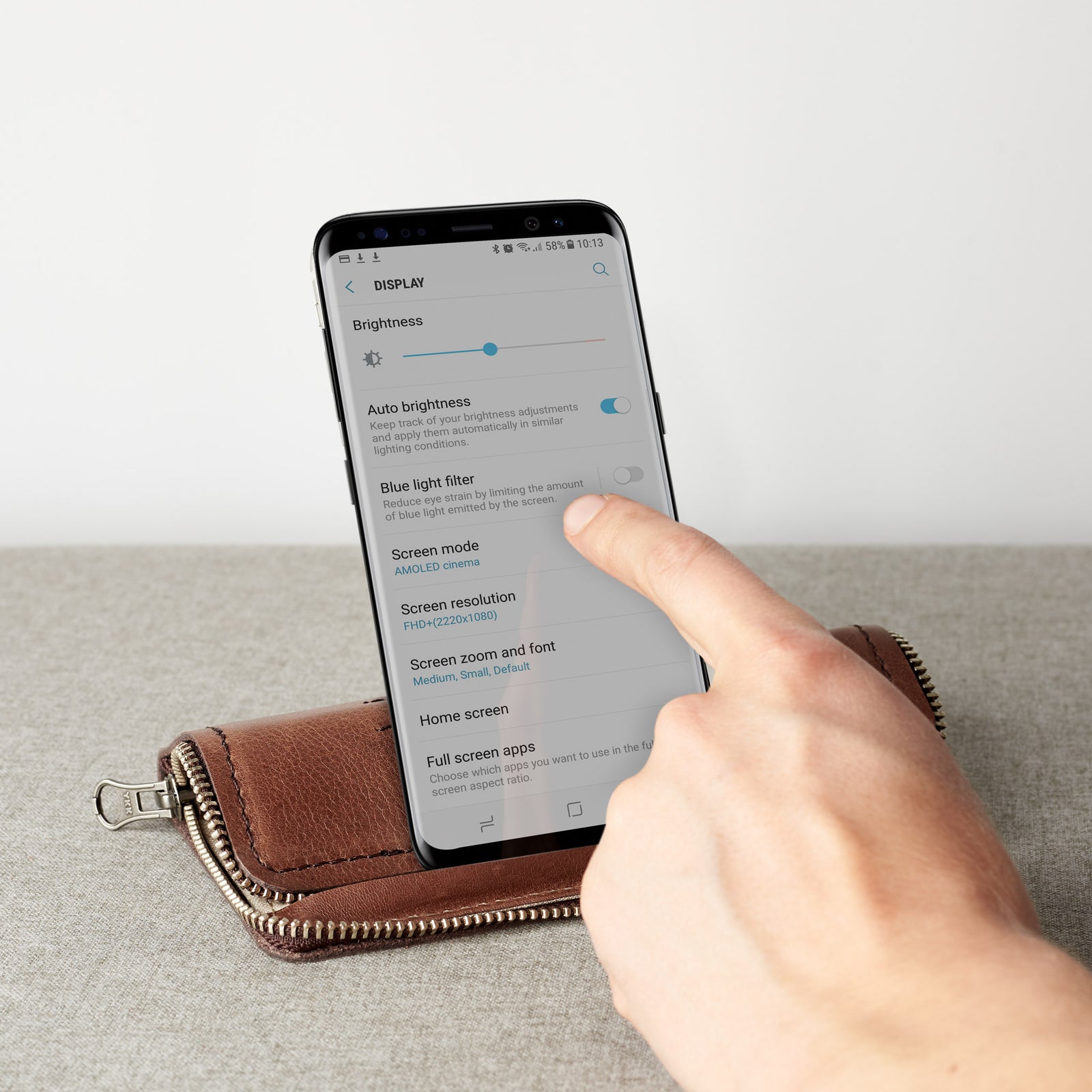 Handcrafted leather stand case for the Samsung Galaxy S8 and S8 Plus. Samsung sleeve wallet with card holder