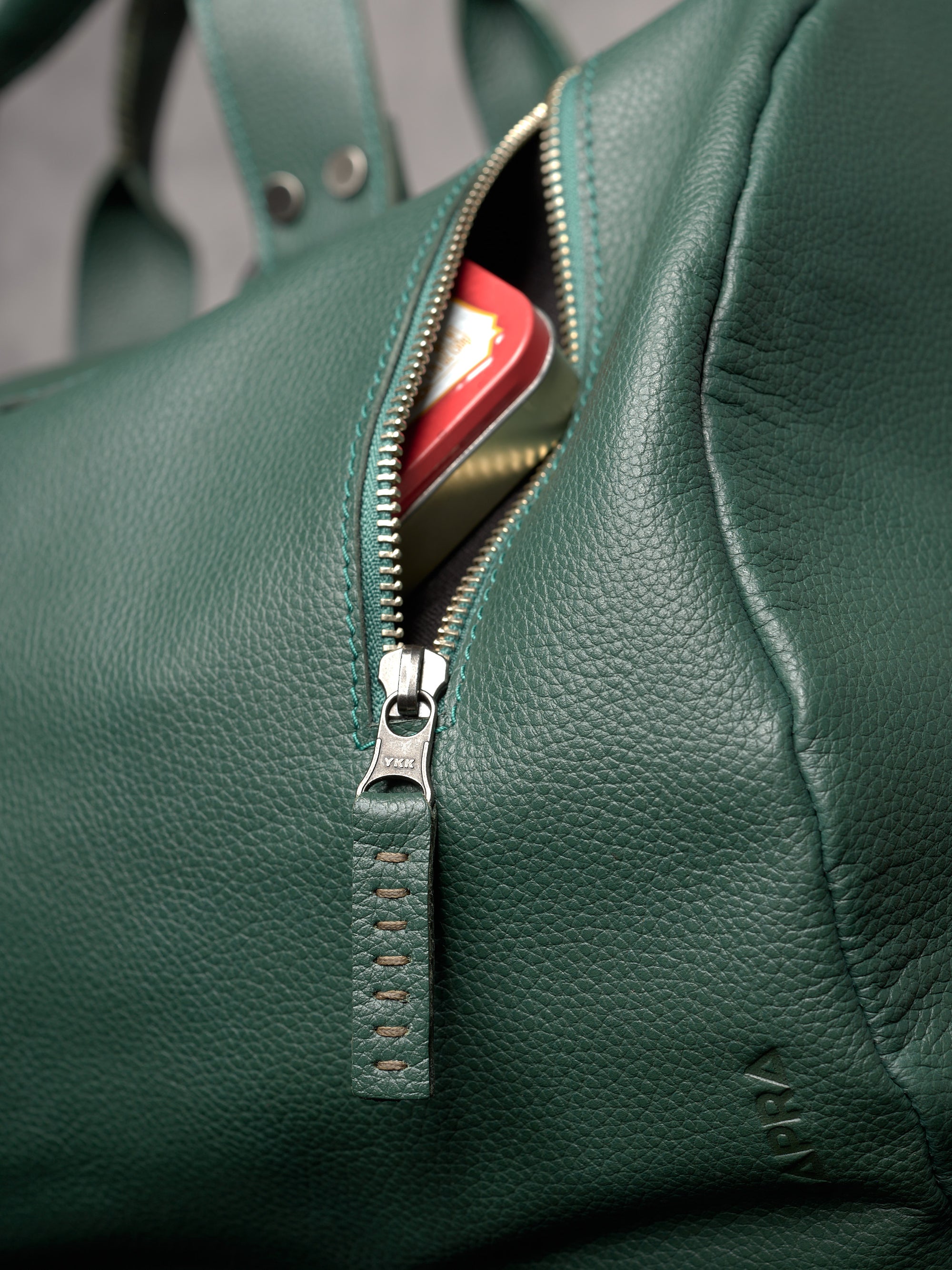 cheap leather duffle backpack bags Handmade Substantial Leather Duffle Bag · Green by Capra