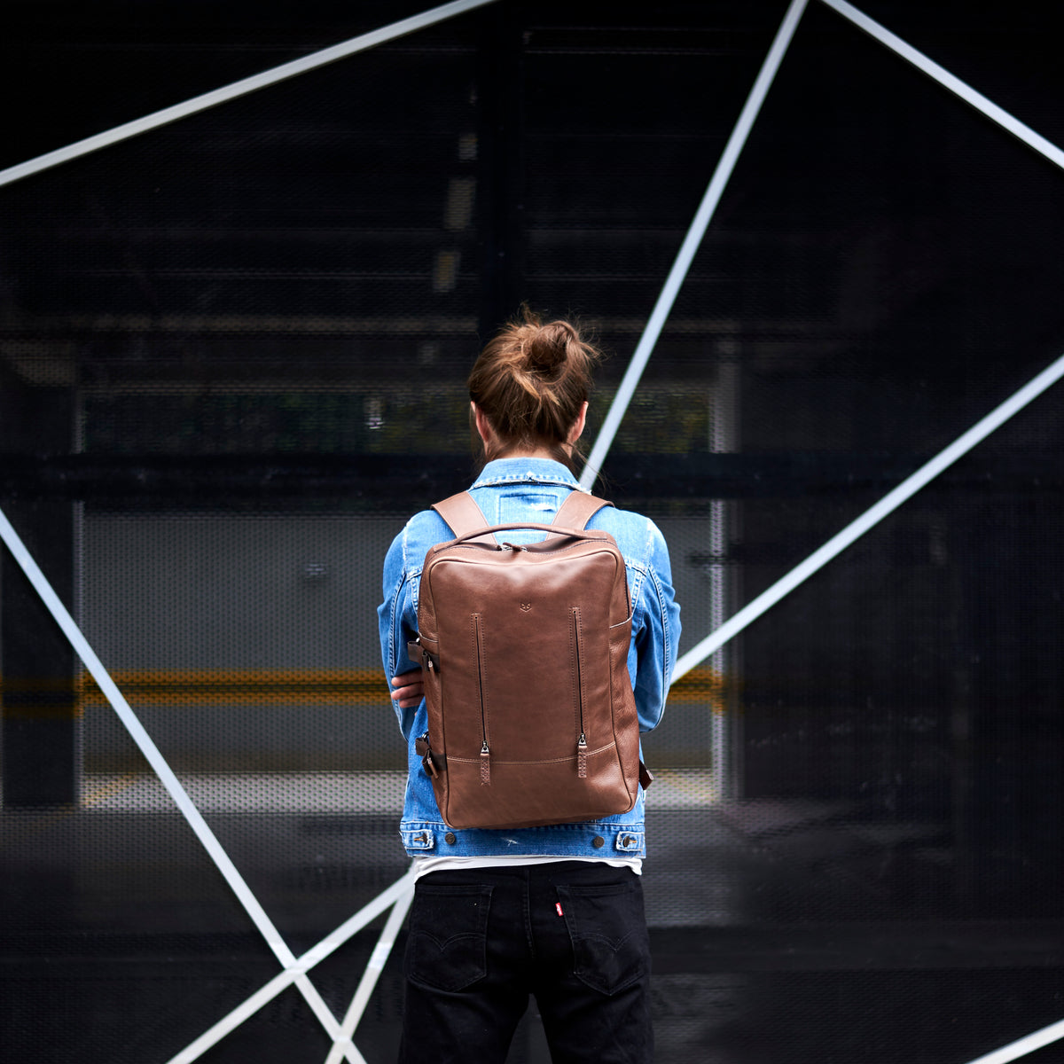 leather backpack mens brown by capra leather