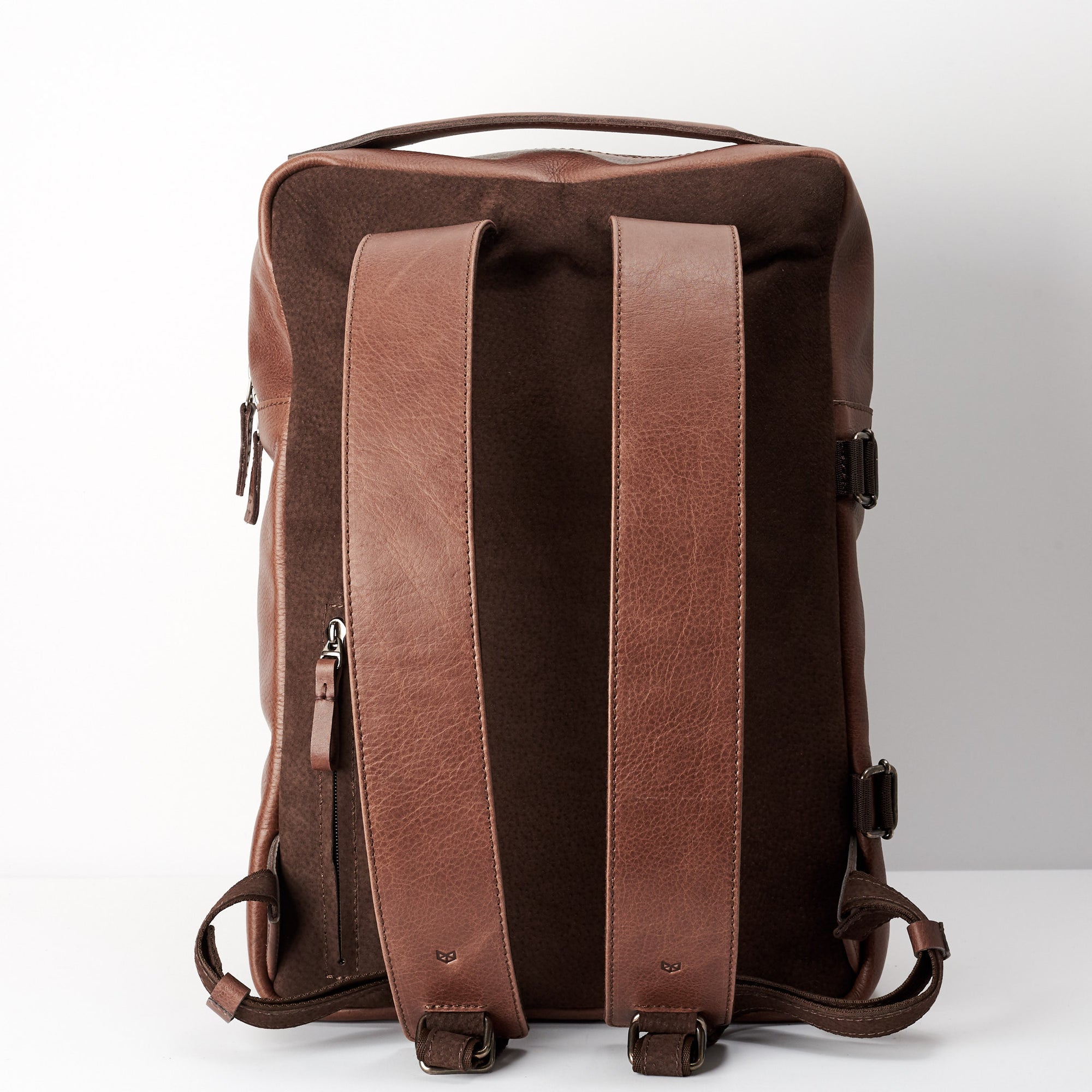 mens leather backpack brown by capra leather