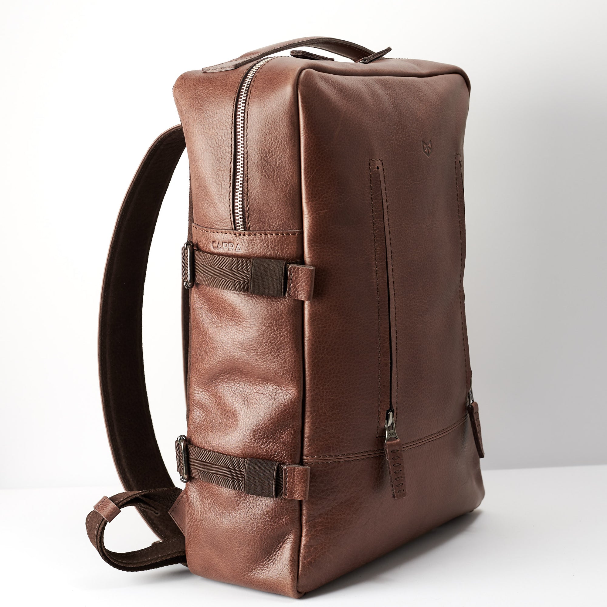 backpack brown by capra leather
