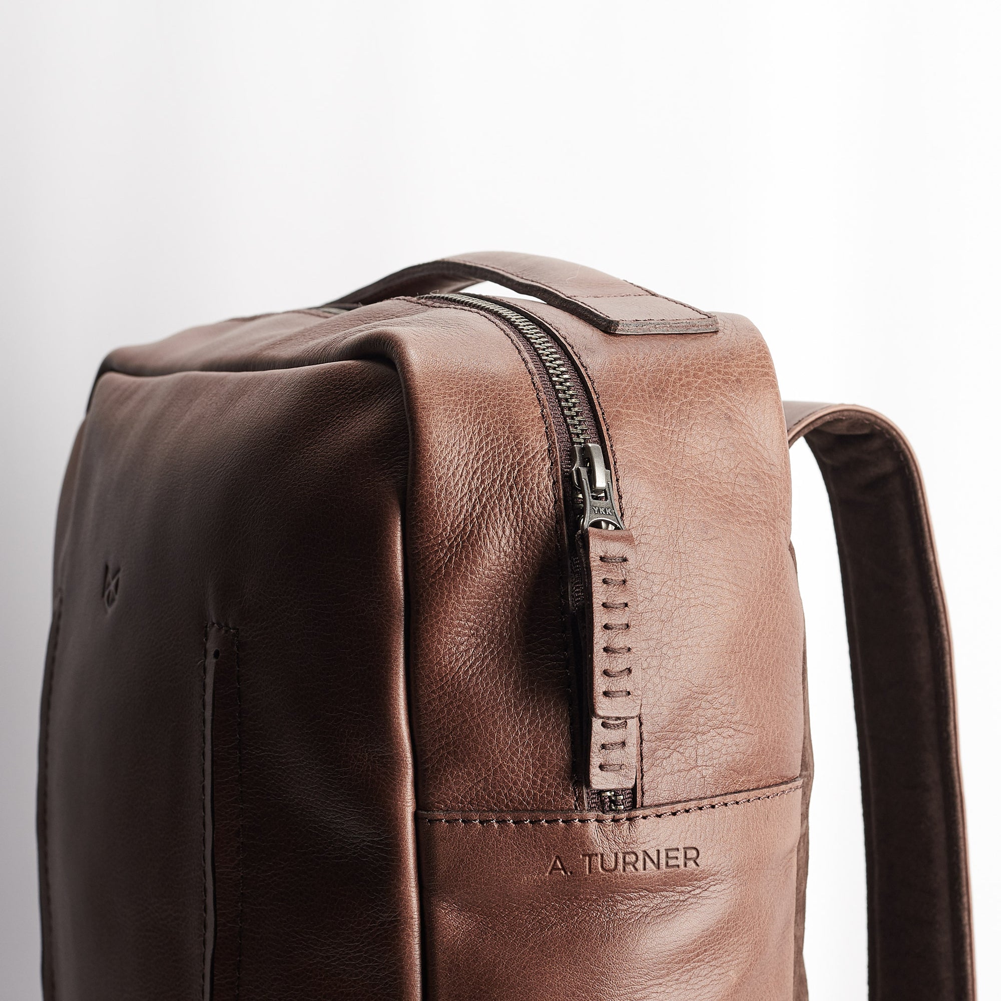 professional backpack for work brown by capra leather