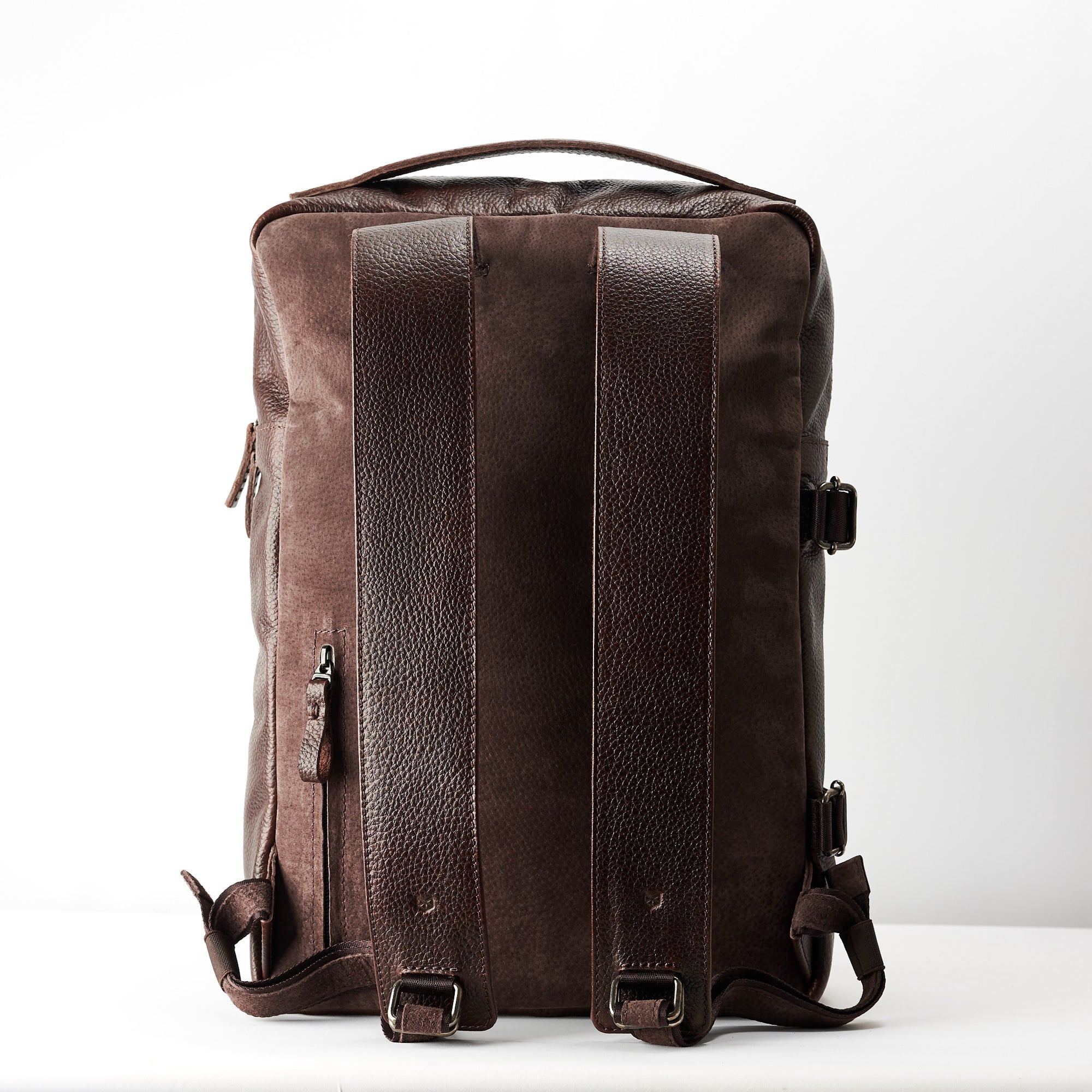 best travel backpack dark brown by capra leather