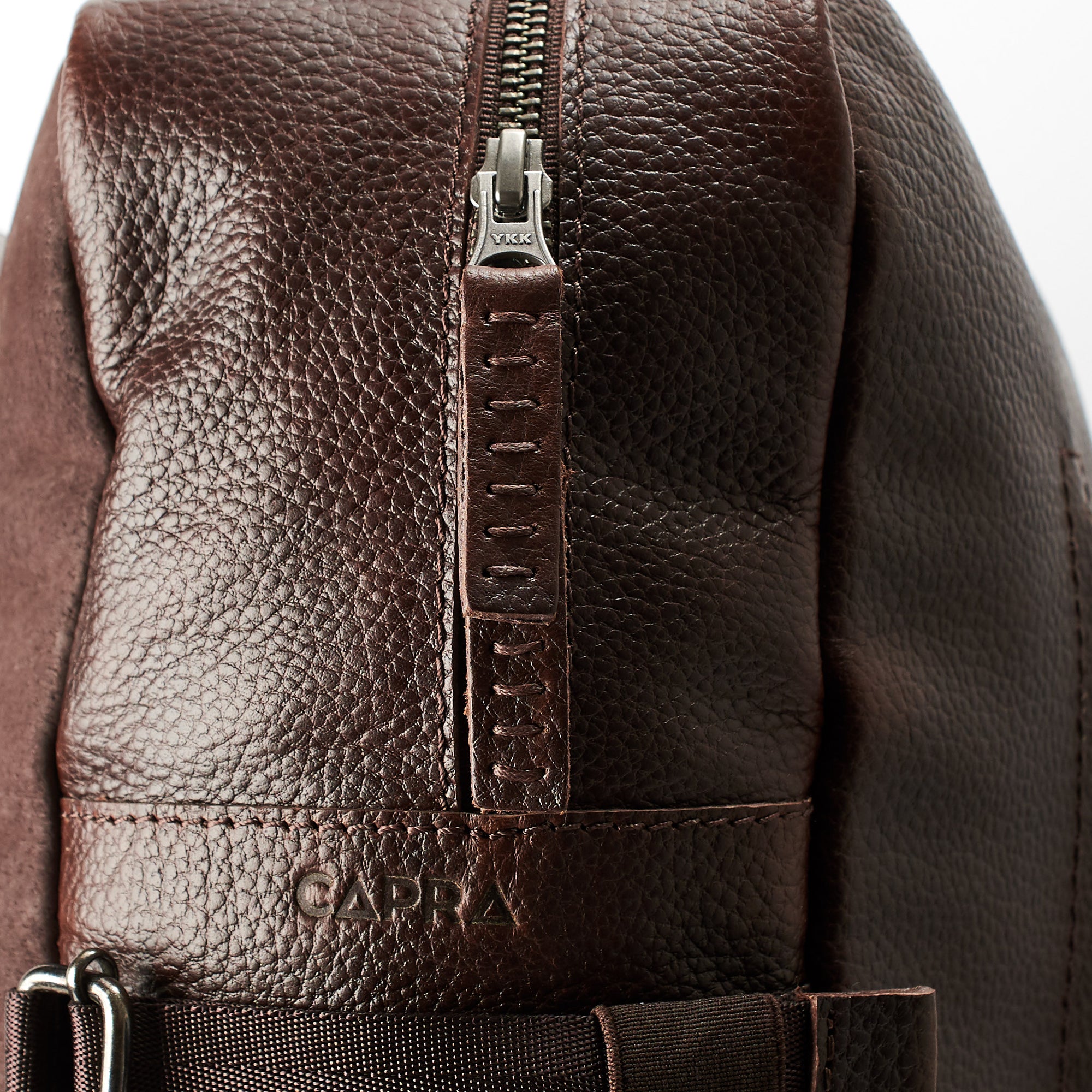 professional backpack dark brown by capra leather