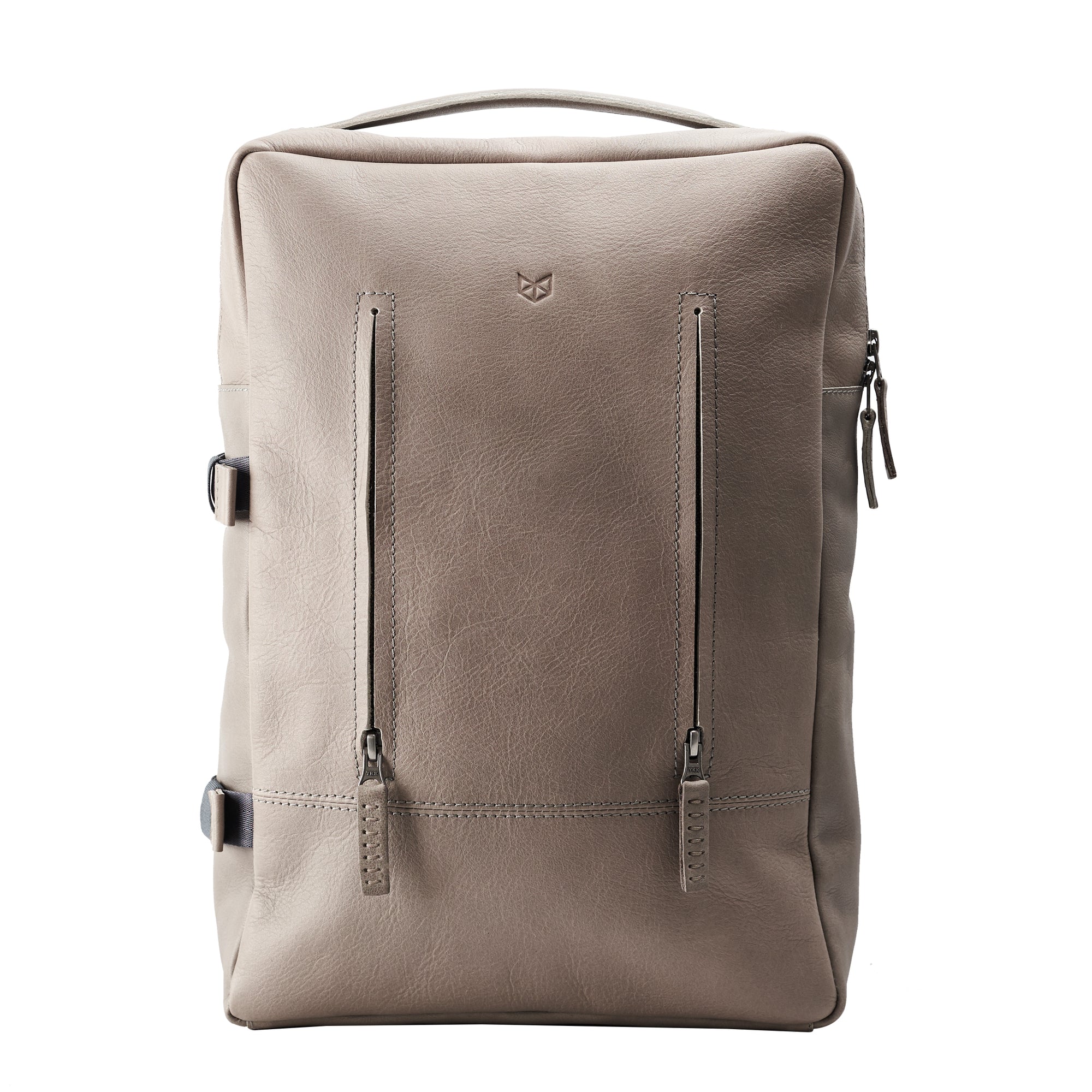 leather backpack for men grey by capra leather