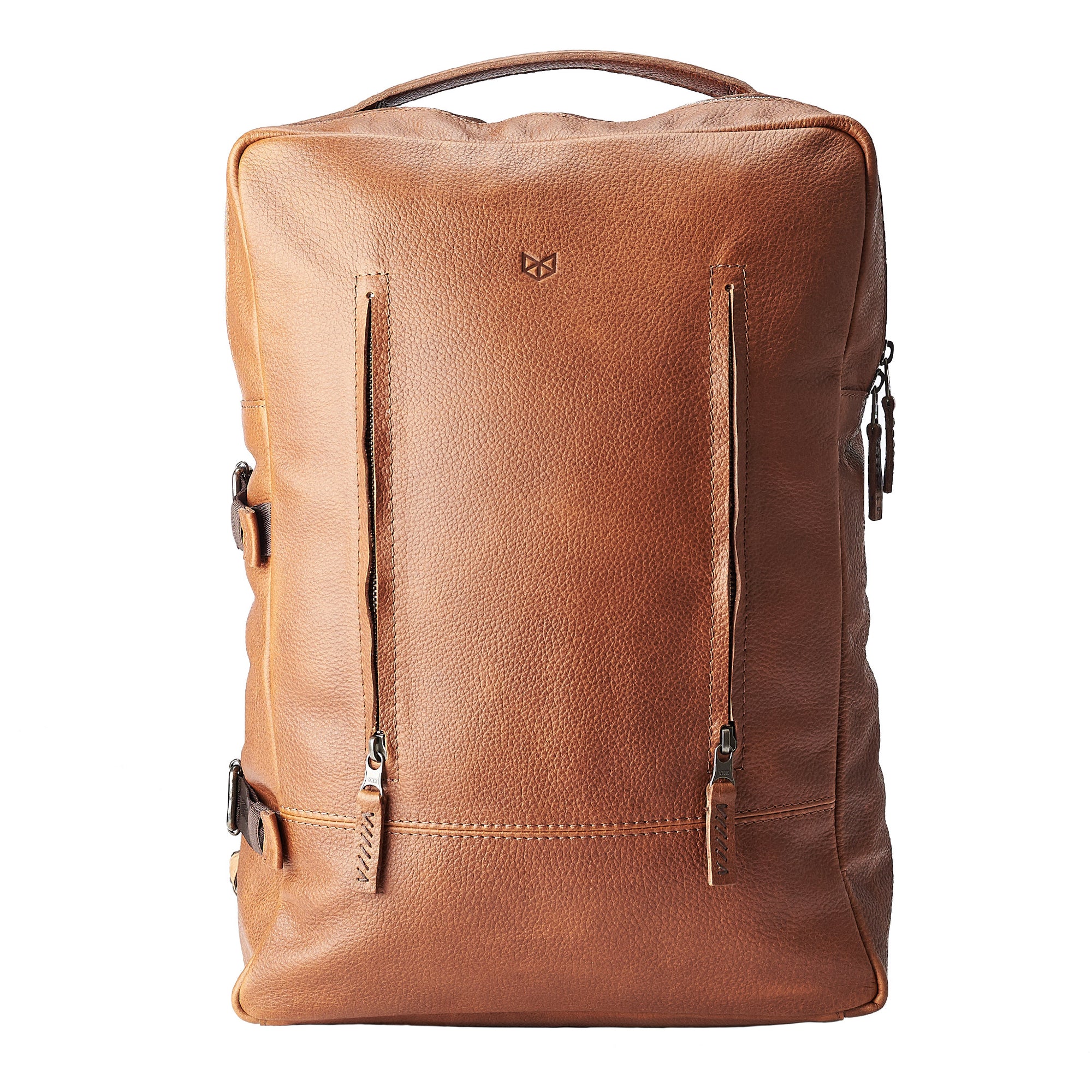 commuter backpack tan by capra leather