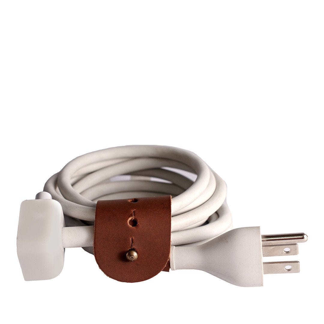 Cover. Light Brown Cable Tie, Mens cable holder, storage management  