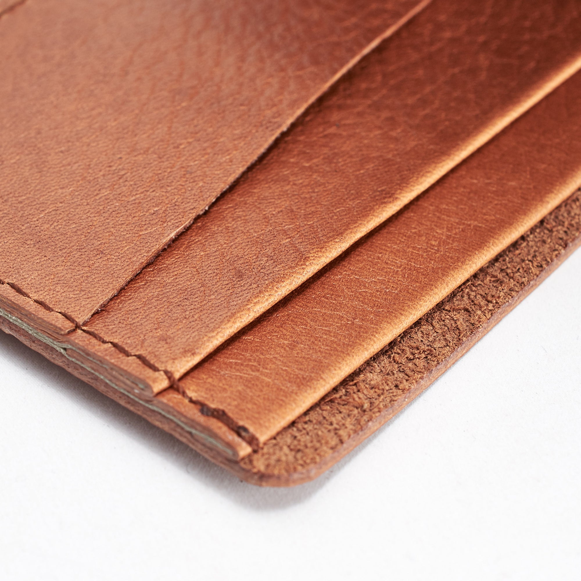 Soft interior. Slim profile. Leather light brown slim wallet gifts for men handmade accessories. minimalist full grain leather thin wallet