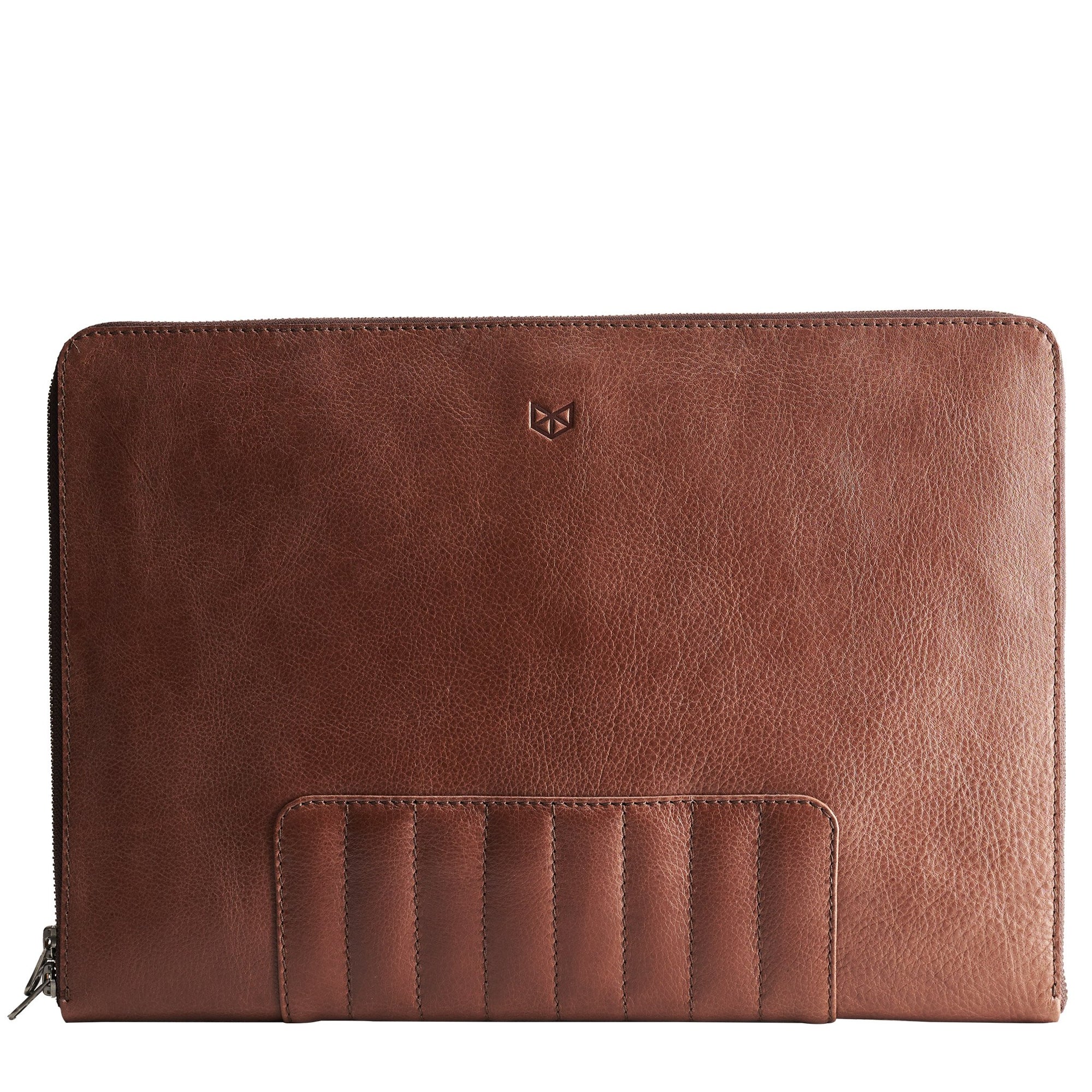 Cover. Brown Leather Laptop Portfolio Case. Laptops & devices Bag.