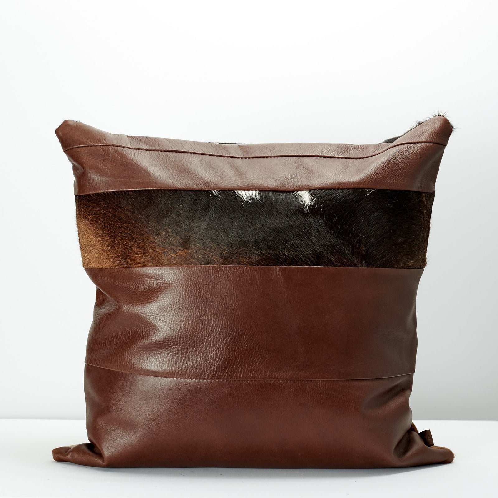 Handmade cowhide cushion with Button closure