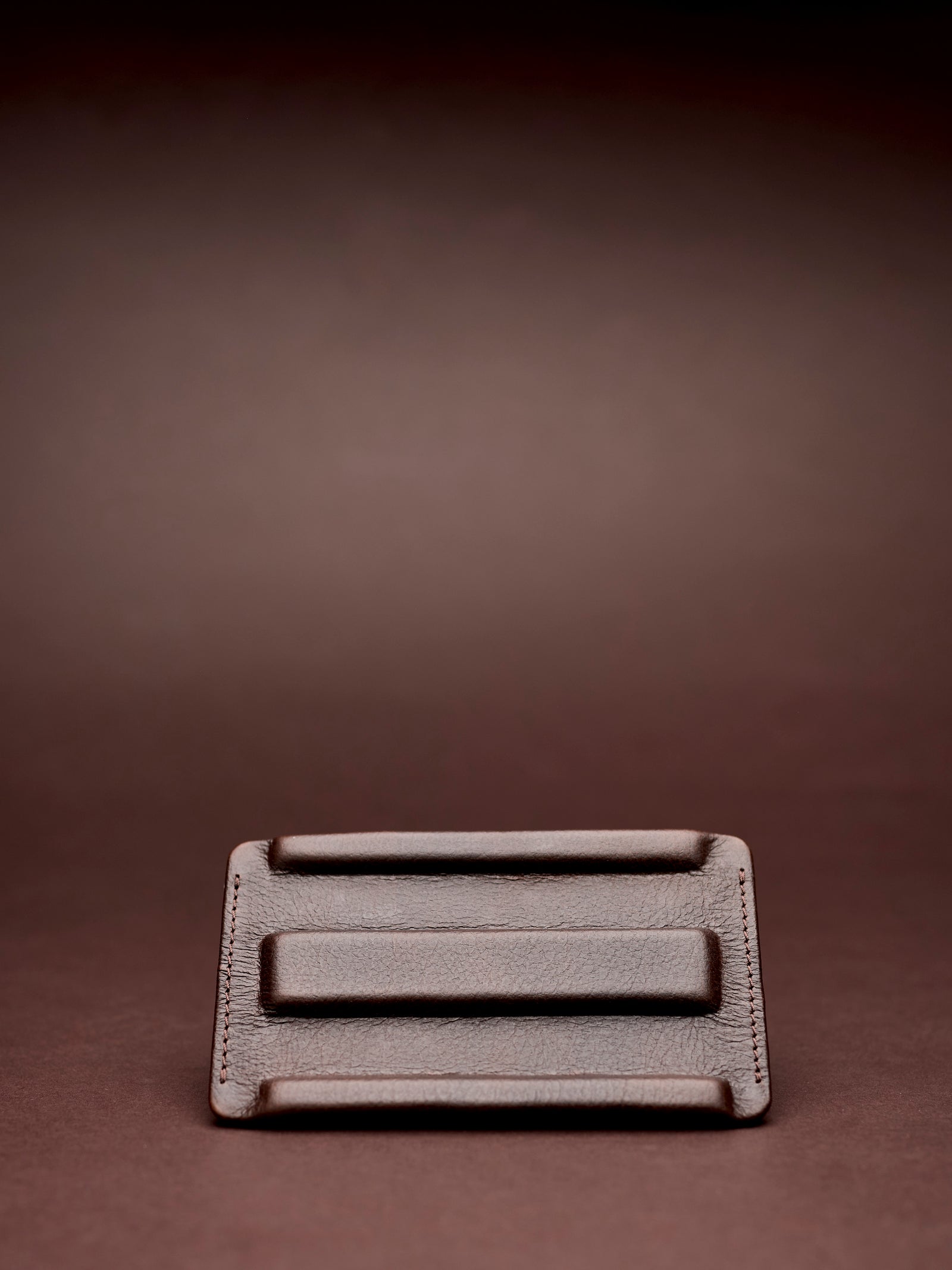 Watch travel watch roll dark brown by Capra Leather