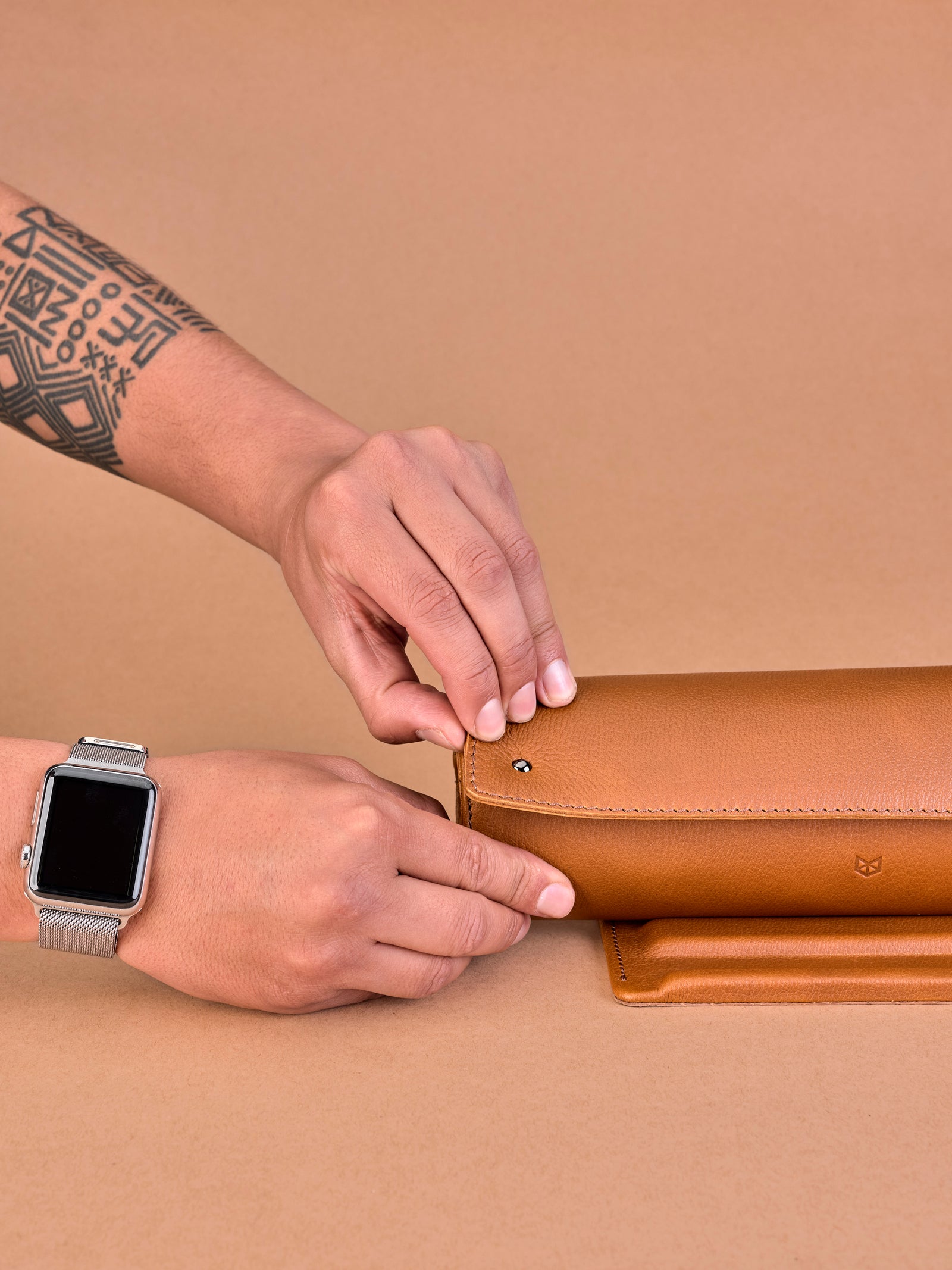 Rolex watch case tan