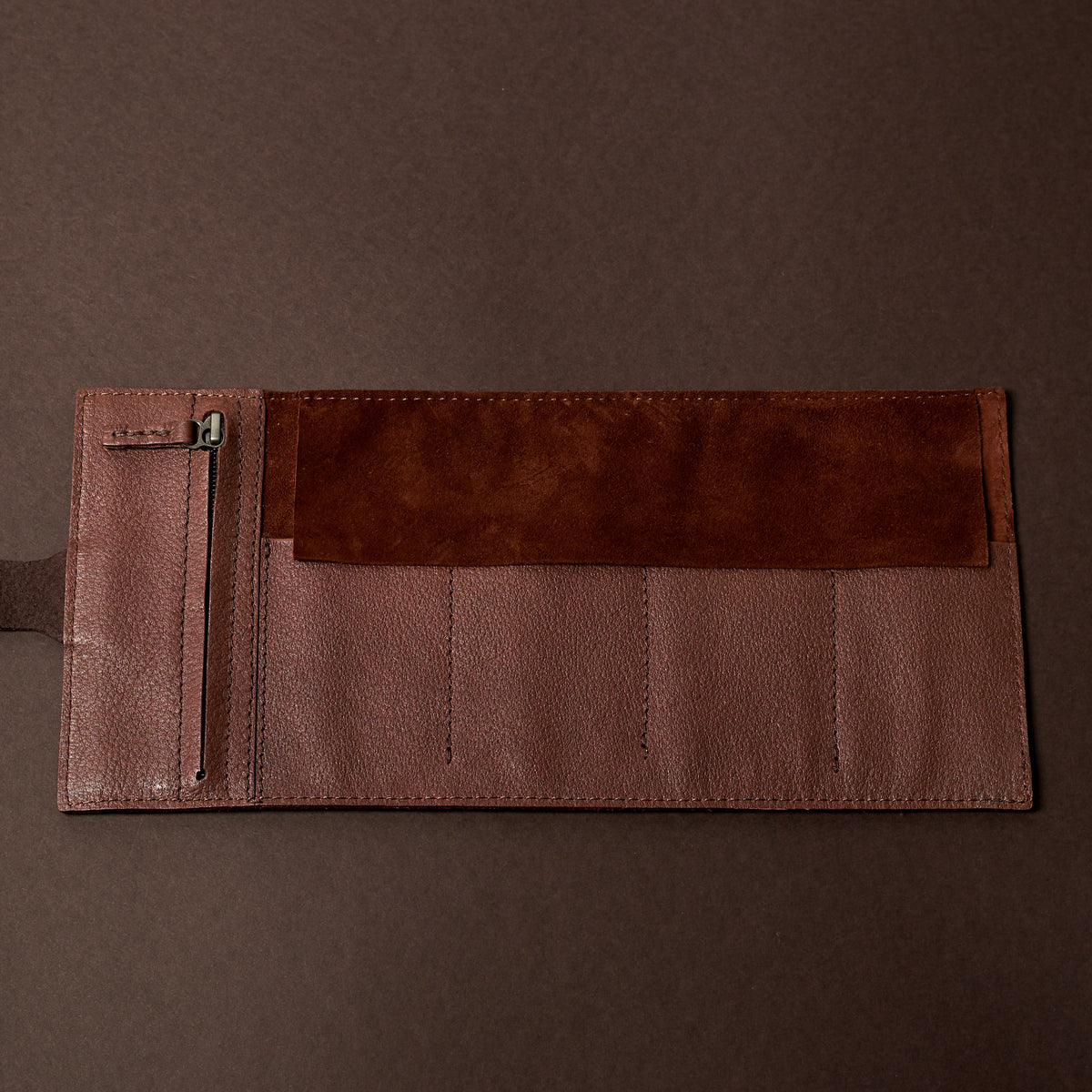 Convoy watch roll. Brown leather watch roll by Capra