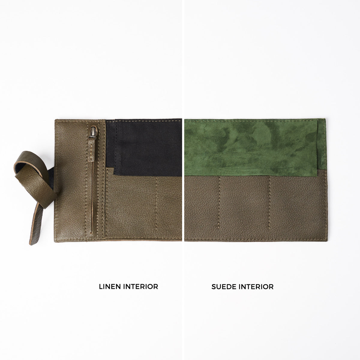 Watch case for men green by Capra Leather