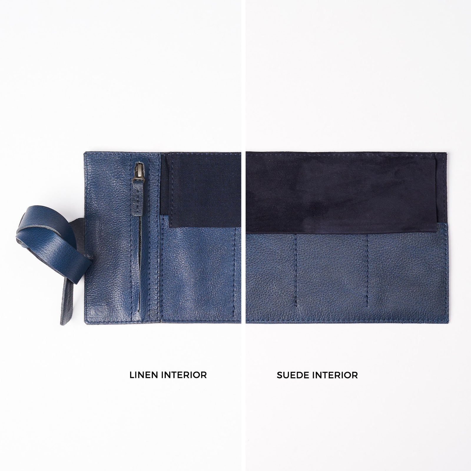 Watch case holder navy by Capra Leather