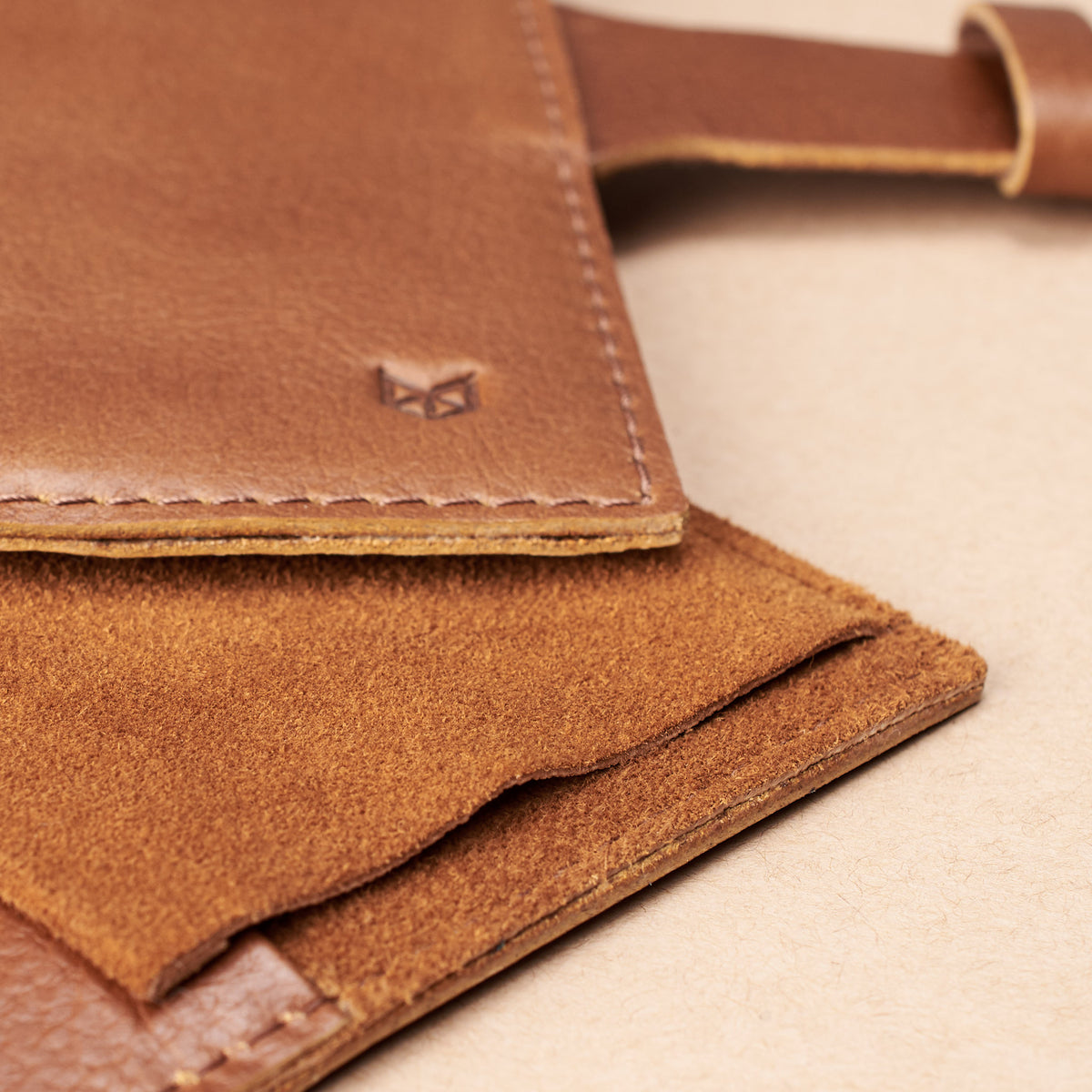 Watch roll leather tan by Capra Leather