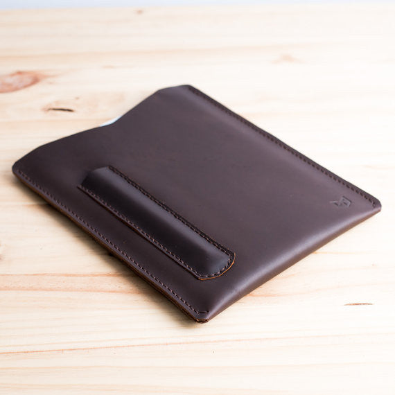 Marron leather sleeve for iPad pro 10.5 and 12.9 inch. Custom leather cases for mens gifts