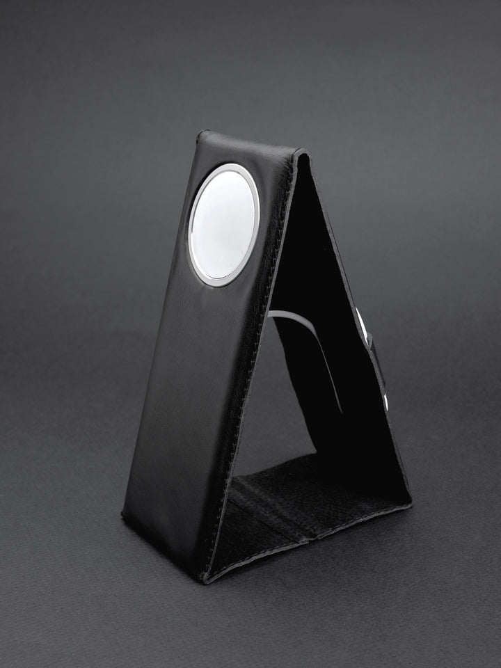 Charging stand. MagSafe iPhone Holder Stand Black by Capra Leather