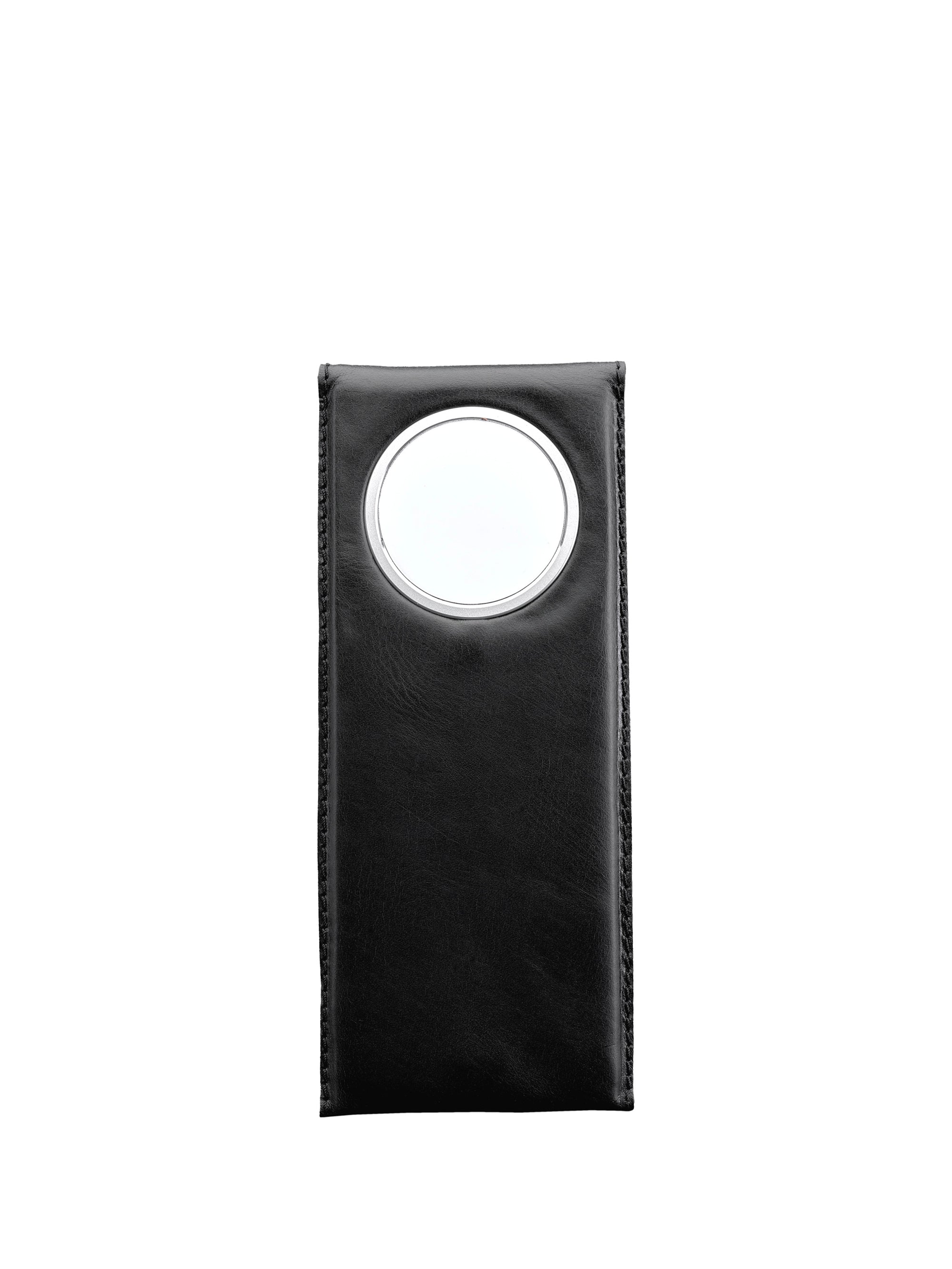 Cover. MagSafe iPhone Holder Stand Black by Capra Leather