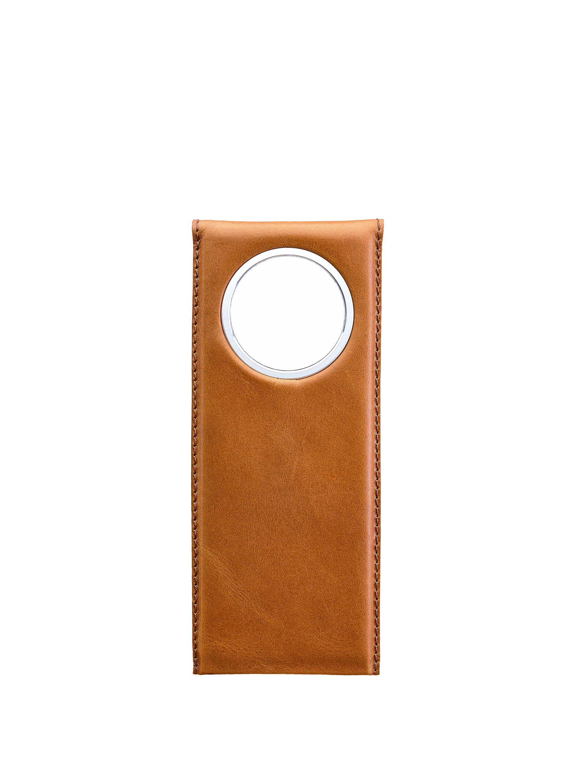 Cover. MagSafe iPhone Holder Stand Tan by Capra Leather